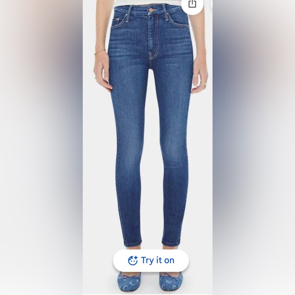 Mother The Looker Clean Sweep Jeans Cotton Skinny Fit Style 1001C - 383 Size 26